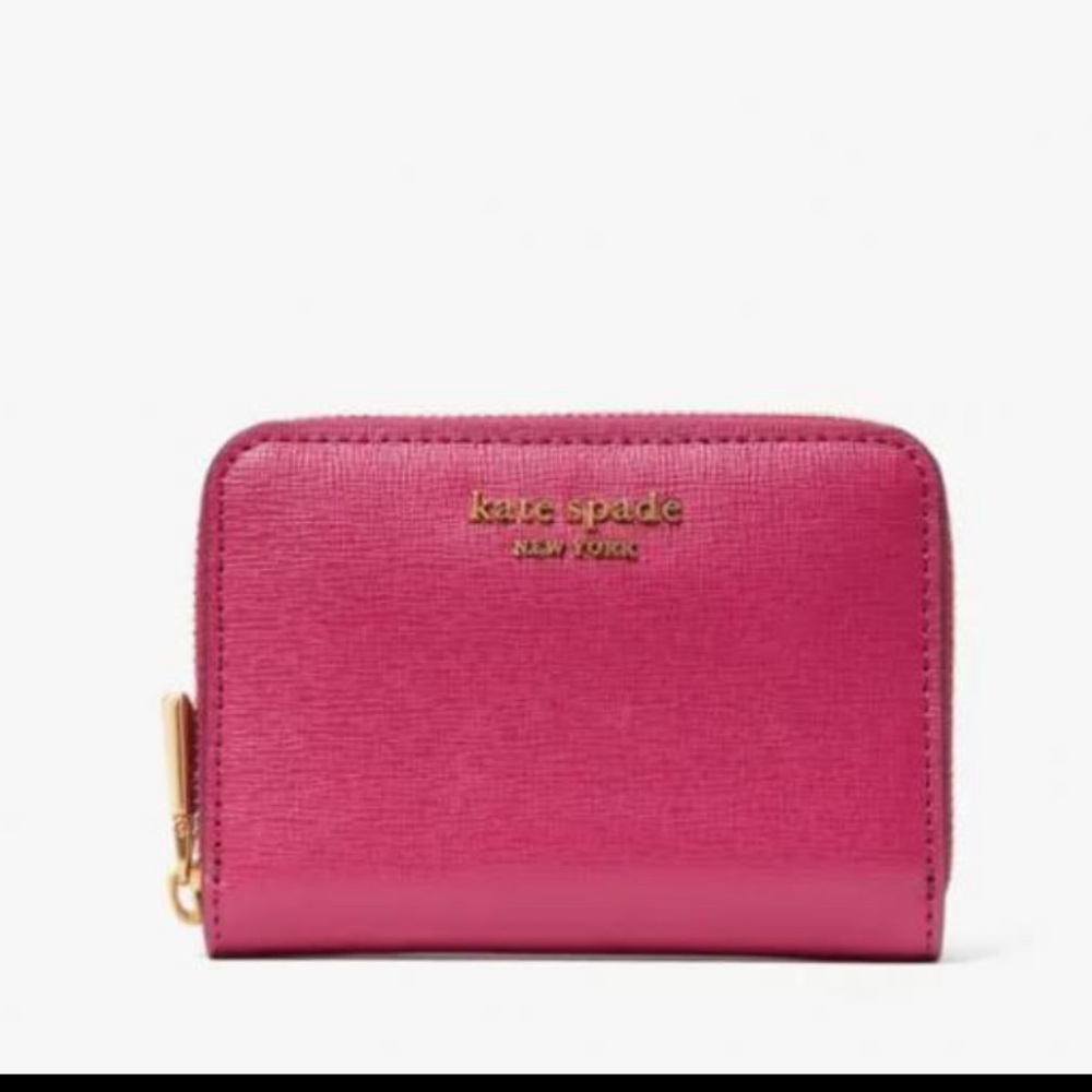 KATE SPADE| Morgan Zip Card Case Plum Liqueur